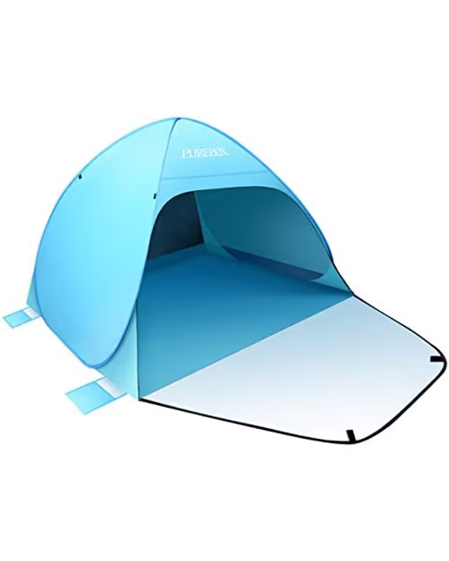 Beach tent on a white background