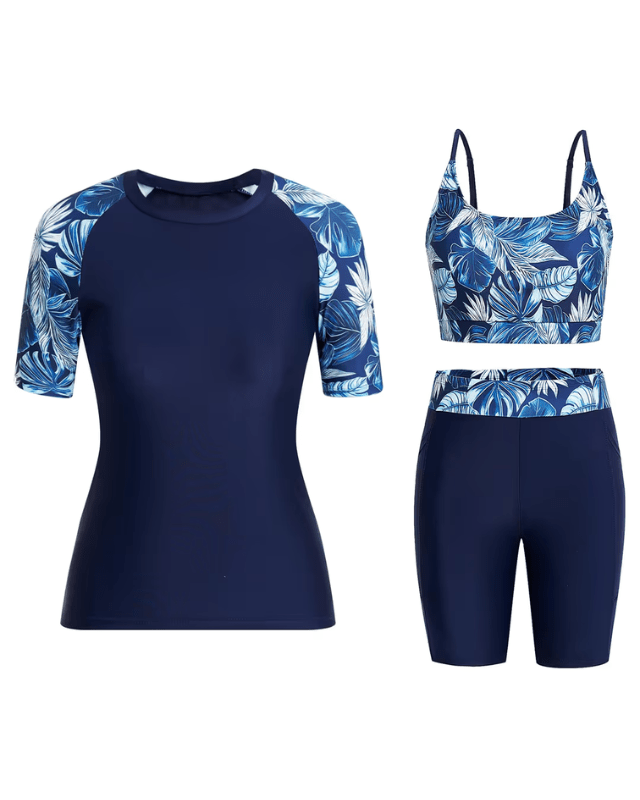 3 Piece rash - guard surf-suit - Small - Pollylop Swimwear