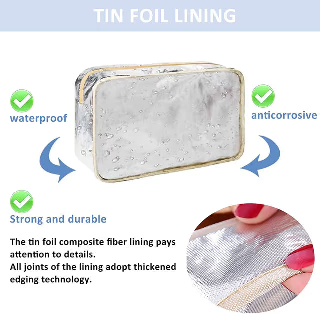 Large travel toiletry bag multi-colour bear design