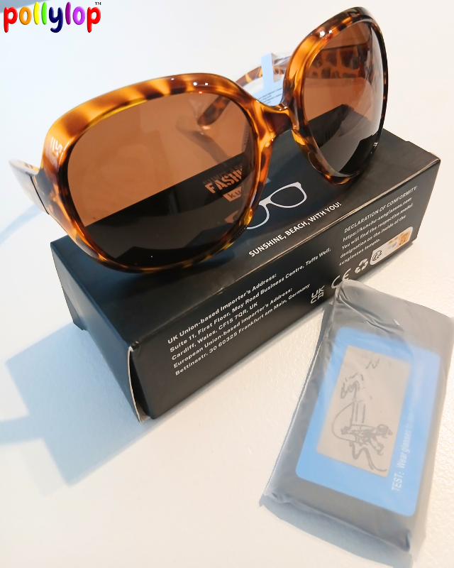 Retro oversized sunglasses UV400 protection