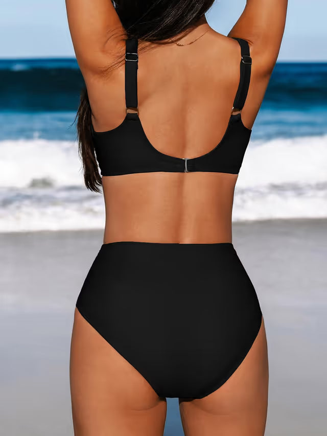 Cupshe high waist black bikini - Medium