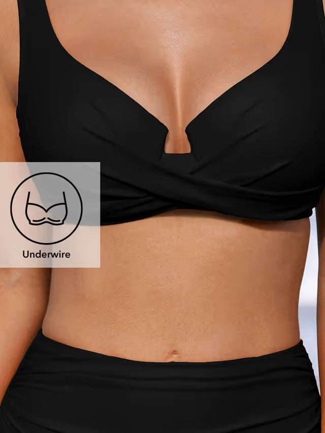 Cupshe high waist black bikini - Medium