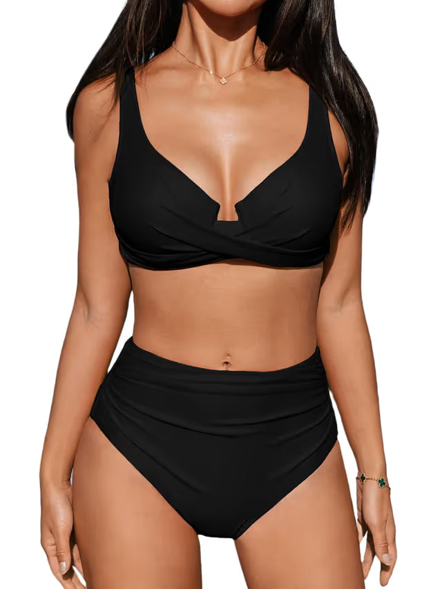 Cupshe high waist black bikini - Medium