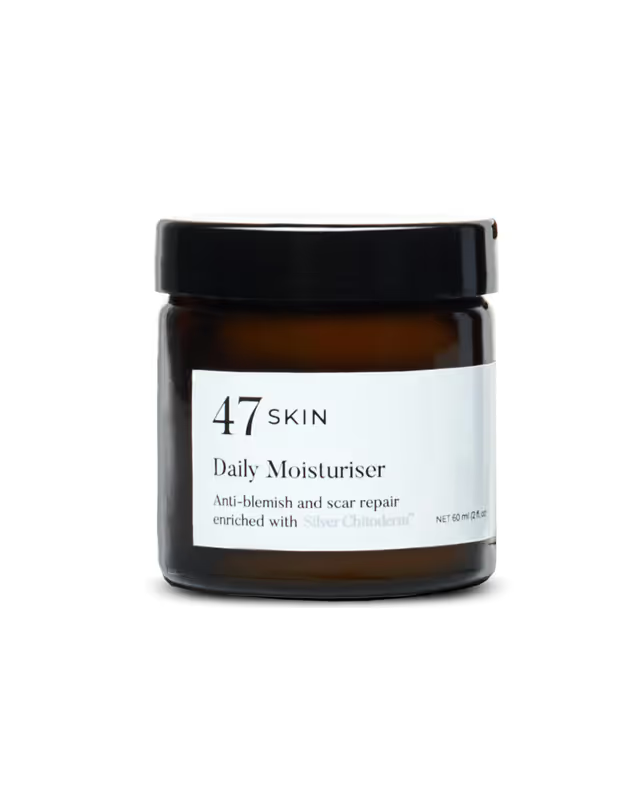 Jar of 47 Skin Daily Moisturizer on a white background