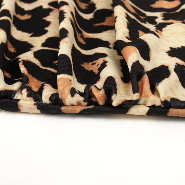 One piece Swimsuit - Halter neck - Leopard print - XL