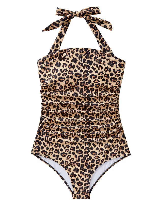 Doulafass one piece leopard print swimsuit - Large