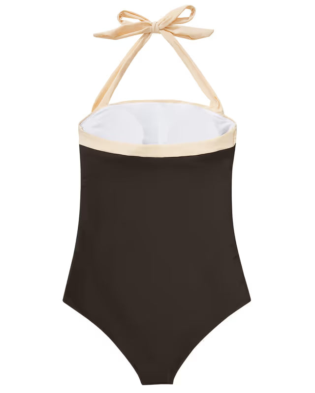 Doulafass halter neck swimsuit black or brown