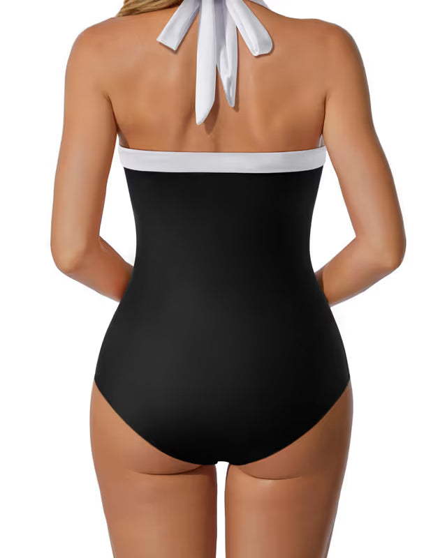 Doulafass halter neck swimsuit black or brown