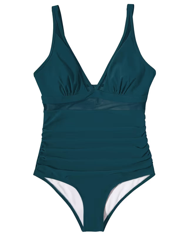 Doulafass mesh mid rim swimsuit teal - Large