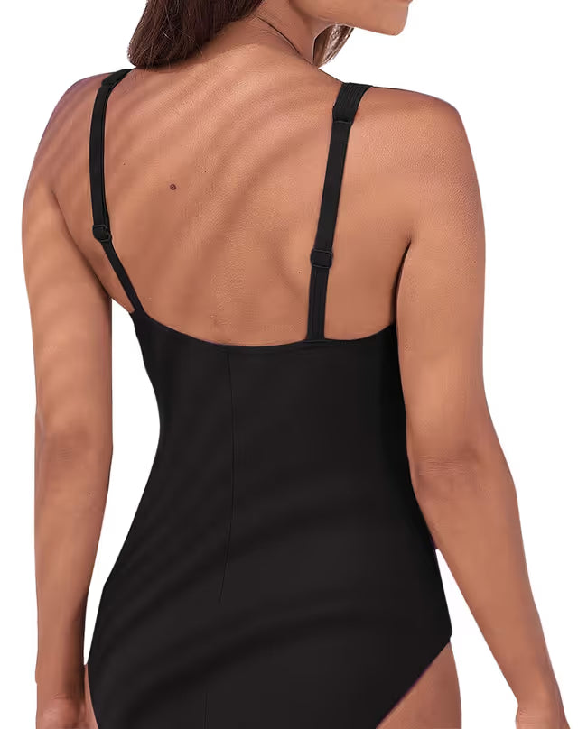 Husmeu vintage one-piece black swimsuit - XL