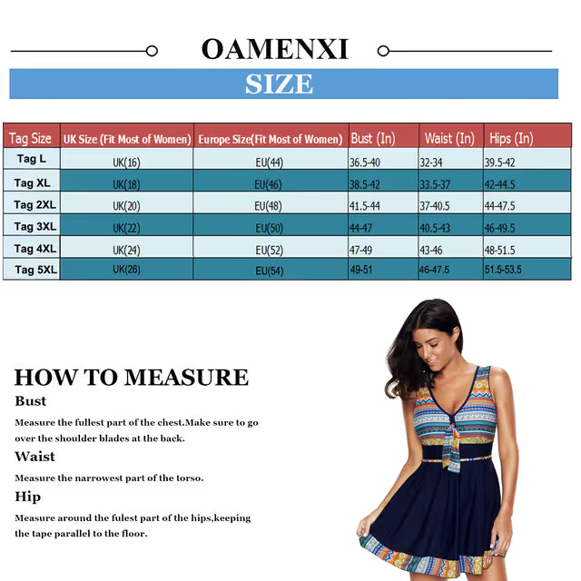 Swimdress size guide