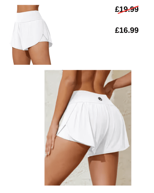 ATTRACO white boardshorts - Medium - Pollylop Swimwear