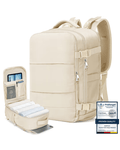 Carry - on travel bag backpack - Beige - Pollylop Swimwear