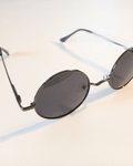Classic vintage round steel rim sunglasses UV400 protection - Pollylop Swimwear