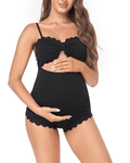 EASTELEGANT black one piece maternity swimsuit - Medium - Pollylop Swimwear
