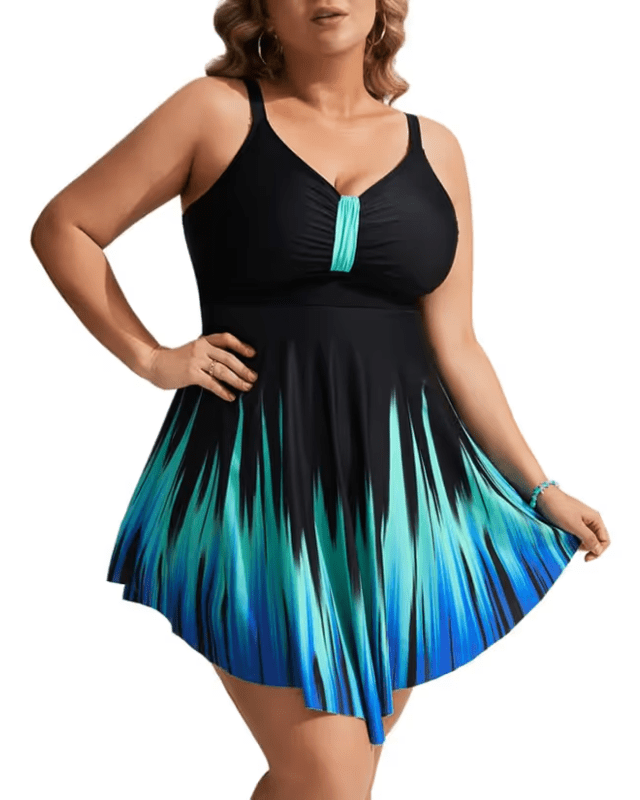 Hanna Nikole skirted one piece swimsuit - XXL - Pollylop Swimwear