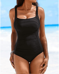 Husmeu vintage one - piece black swimsuit - XL - Pollylop Swimwear