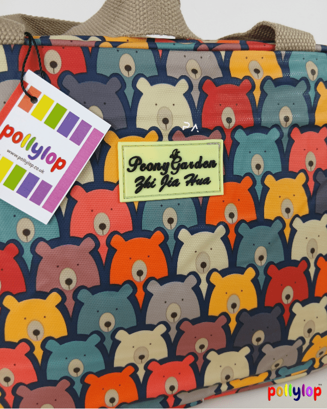 Large travel toiletry-bag multi - colour bear design - Pollylop Swimwear