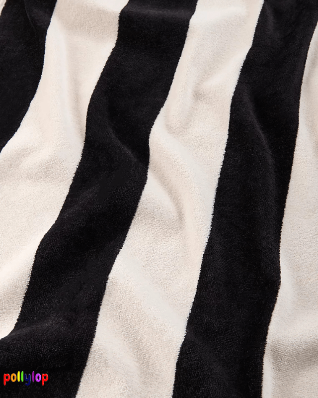 POLLYLOP XL beach towel 100x180cm - Black - Pollylop Swimwear