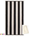 POLLYLOP XL beach towel 100x180cm - Black - Pollylop Swimwear