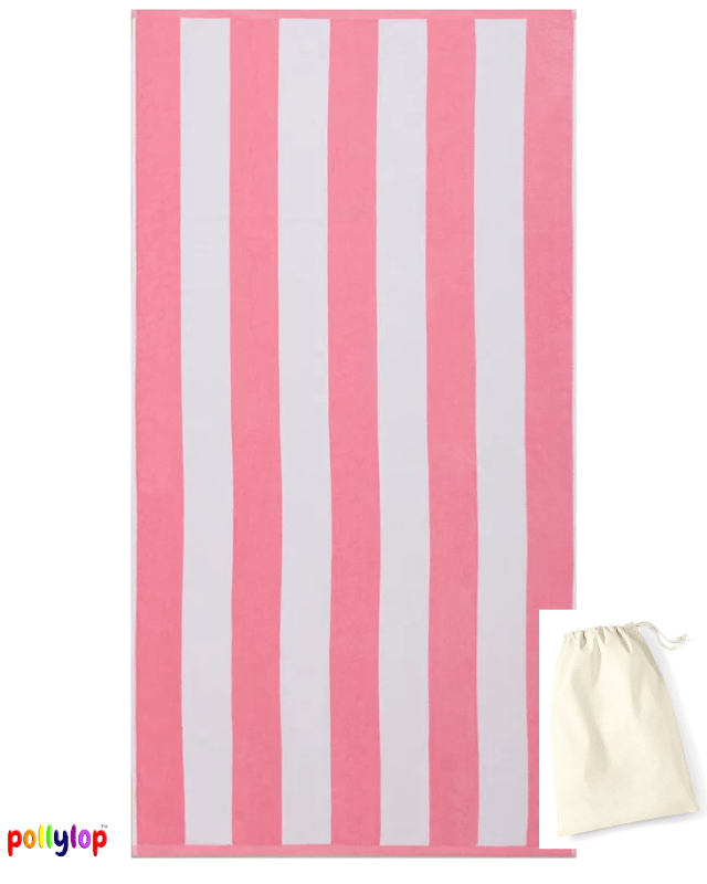 POLLYLOP XL beach towel 100x180cm - Pink - Pollylop Swimwear