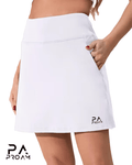 Pro - Am summer tennis/golf skirt white - Medium - Pollylop Swimwear