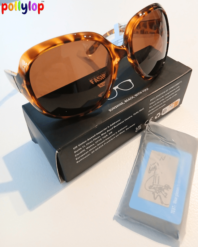 Retro oversized sunglasses UV400 protection - Pollylop Swimwear