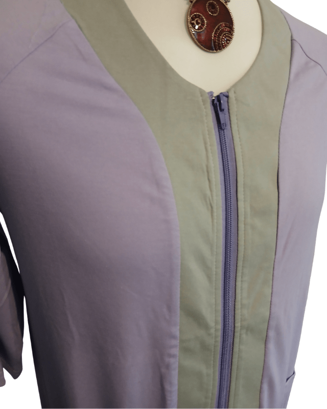 SUNNYME Boho lilac zipped cover - up - Pollylop Swimwear