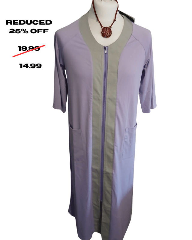 SUNNYME Boho lilac zipped cover - up - Pollylop Swimwear