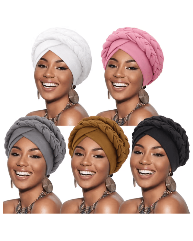 Turban pre - tied platted head - wear - Pollylop Swimwear