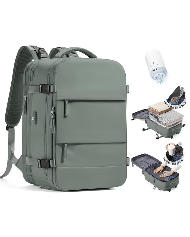 Vacuum travel backpack with pump - Pollylop Swimwear